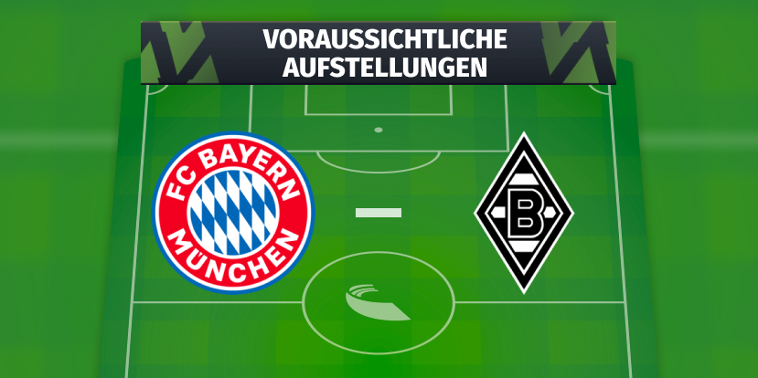 FC Bayern München – Borussia Mönchengladbach: Die voraussichtlichen Aufstellungen